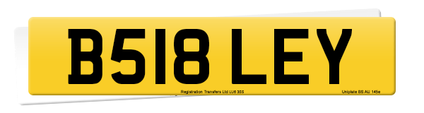 Registration number B518 LEY